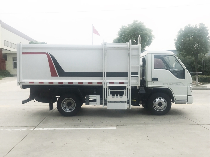 福田小卡之星3側掛桶式垃圾車