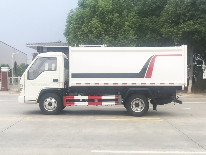 福田小卡之星3側掛桶式垃圾車
