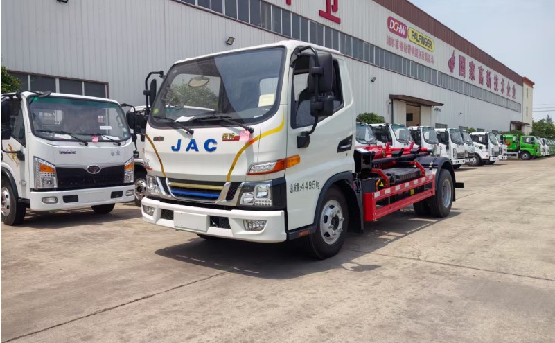 江淮插電式混合動力車廂可卸式垃圾車